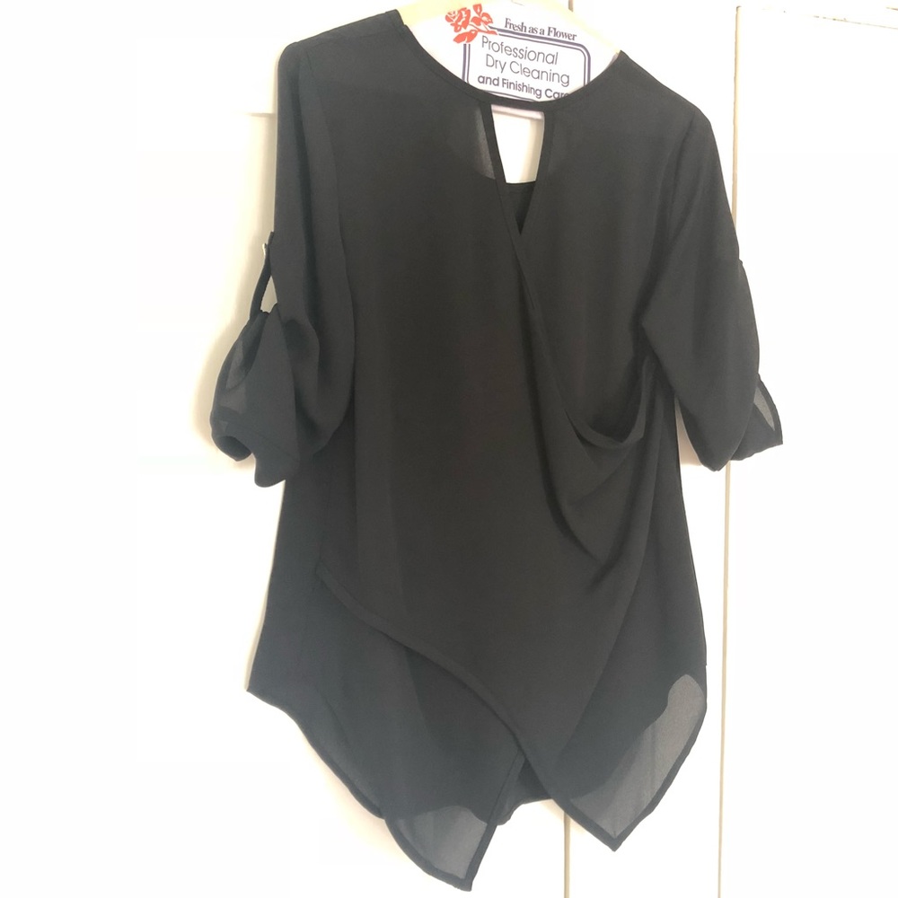 Black Blouse, great details - Picture 2 of 3